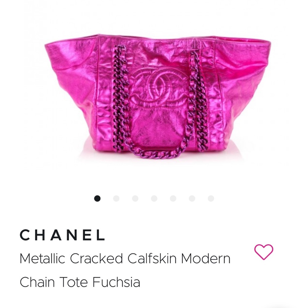 Fuchsia Pink Chanel Metallic Tote ISO